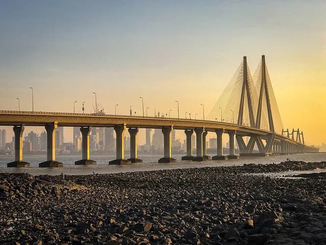 The Bandra-Worli Sea Link in Mumbai