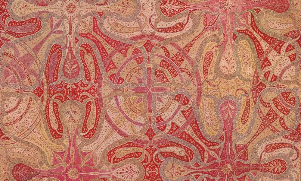Historic patterned Kashmiri shawl